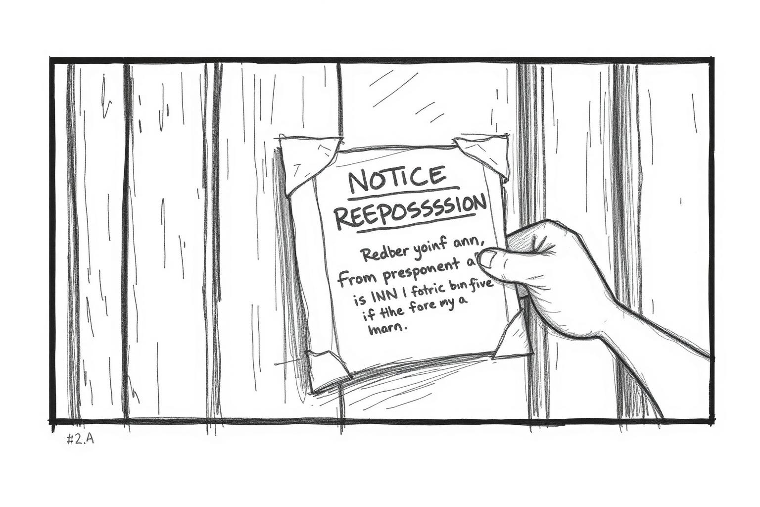 Storyboard panel 2A — EP 2 · EXT. MAPLE HOLLOW INN — FRONT DOOR